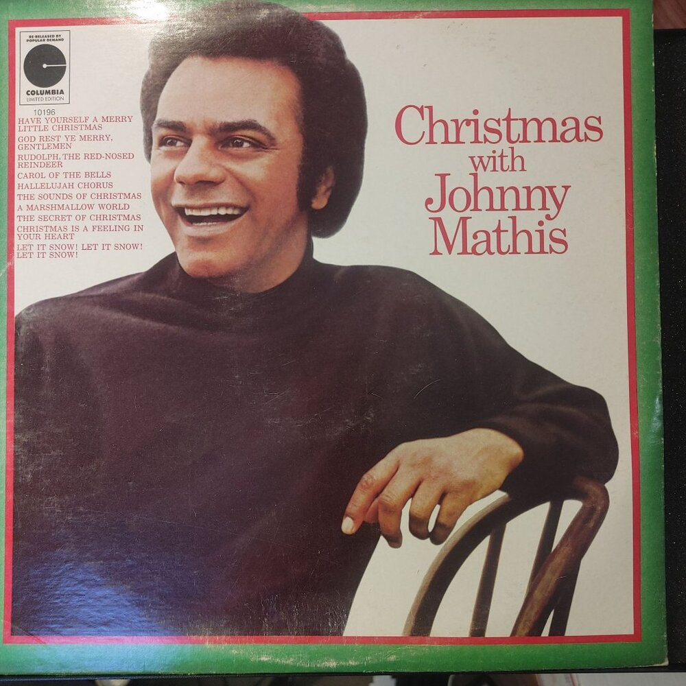 Vintage Vinyl Record Johnny Mathis - Christmas With Johnny 1971 KH 30684